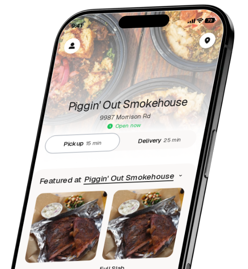 Piggin' Out Smokehouse app preview